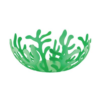 Corbeille À Fruits - Ø25 Cm - Mediterraneo En Acier Vert ALESSI