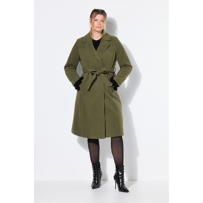 Manteau en lainage à col à revers et coupe STUDIO UNTOLD