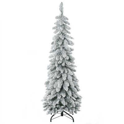 Sapin de Noël artificiel aspect enneigé pied support inclus HOMCOM