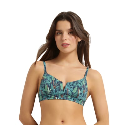 Haut de maillot de bain paddé sans armatures Tropical DIM