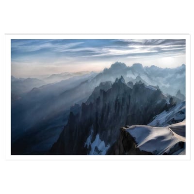 Affiche Un matin à l'Aiguille du Midi HEXOA