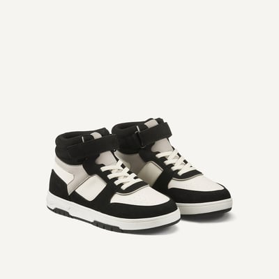 Sneakers alte bicolore con lacci elasticizzati LA REDOUTE COLLECTIONS