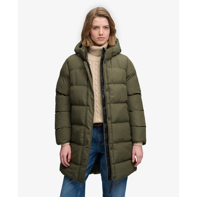 Doudoune Mi-longue à Capuche Sports SUPERDRY