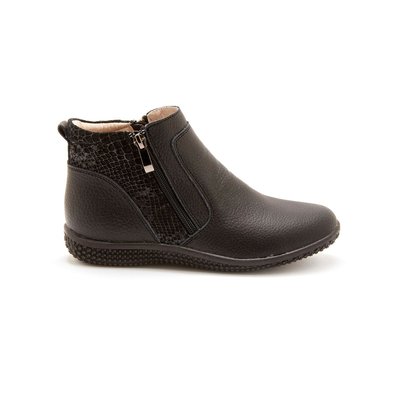 Bottines effet python noir cheap
