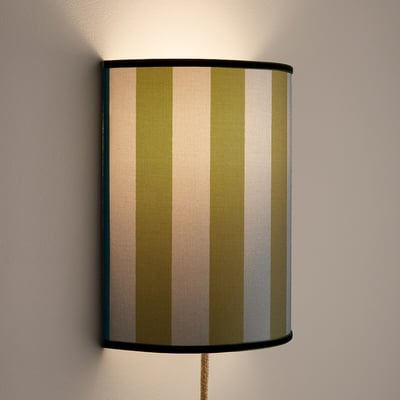 Wandlamp, van gestreept katoen en fluweel, STRIA LA REDOUTE INTERIEURS