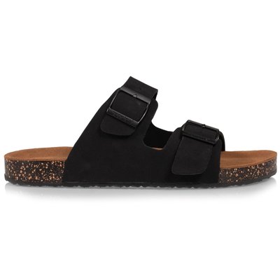 Sandales à doubles brides ultra confortables, semelle intérieure cuir ISOTONER