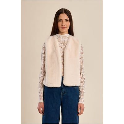 Cardigan senza maniche in tessuto morbido MOLLY BRACKEN