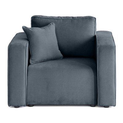 Fauteuil en Velours côtelé plat - TOPAZE LISA DESIGN