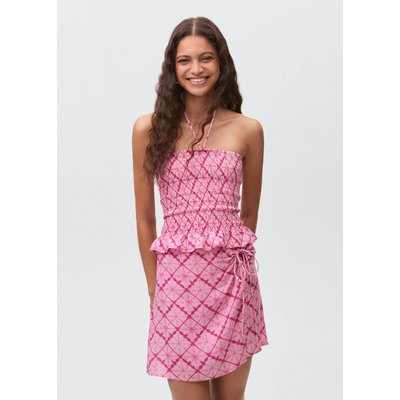 Jupe portefeuille imprimée MANGO TEEN