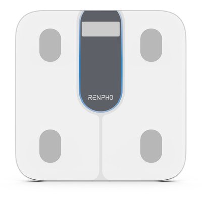 Pèse personne connecté Elis 1C Verre Trempé, Bluetooth, Max. 180 kg, Connecté, 13 Données Corporelles RENPHO