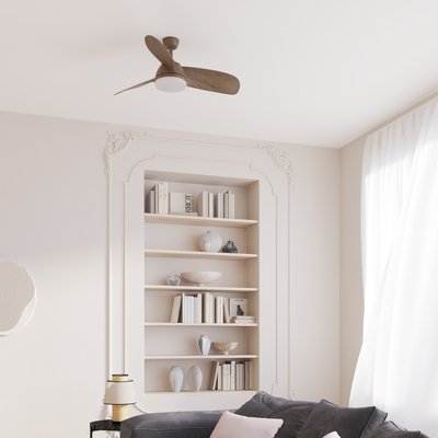 Ventilateur de plafond avec lumière en ABS, BEACH M INSPIRE