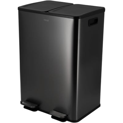 Poubelle de cuisine tri sélectif 60L anthracite MIOGO