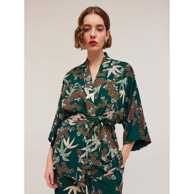 Kimono à motif Art déco en tissu fluide MOTIVI