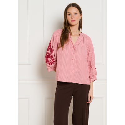 Blouse brodée rayée LOLALIZA