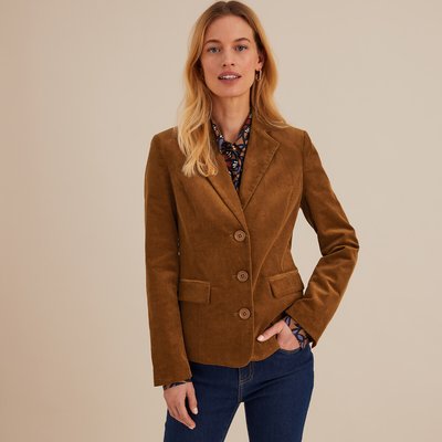 Veste velours marron femme La Redoute