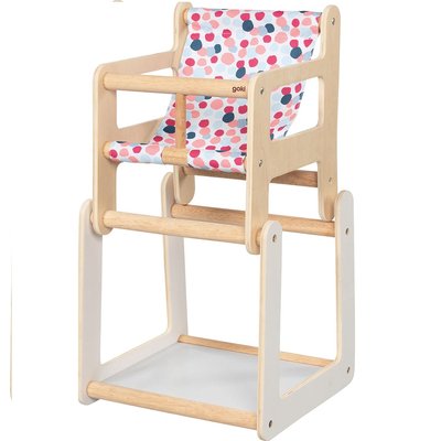 Chaise haute poupée avec table 2 en 1 GOKI