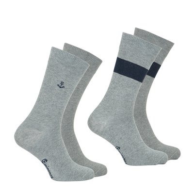 Chaussettes mi-hautes, lot de 2 paires, FANTAISIE EMINENCE