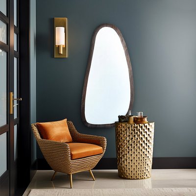 Ivara Asymmetrical Wooden Mirror ÉDITÉ