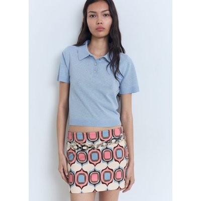 Pull-over maille col polo MANGO