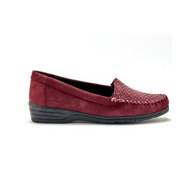 Mocassins cuir velours grande largeur PEDICONFORT