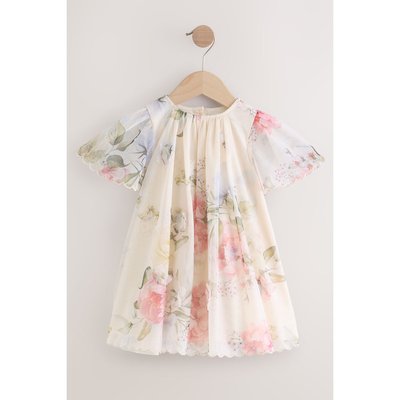 Robe de soirée en mesh à manches courtes NEXT