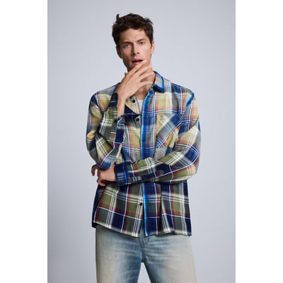 chemise à carreaux spray DESIGUAL