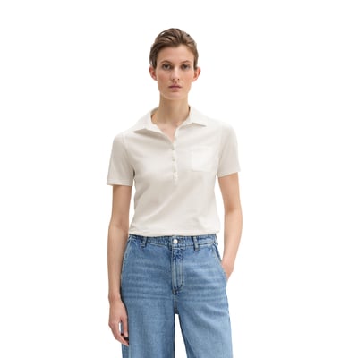 Polo à manches courtes slim avec détails de mélange de matériaux MARC O'POLO