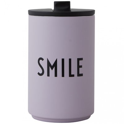 Mug Thermos Violette Smile 0,35 Litre DESIGN LETTERS
