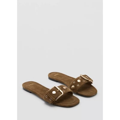 Sandales cuir boucle MANGO