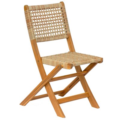 Lot de 2 chaises de jardin en acacia, CURTIBA NORDLYS