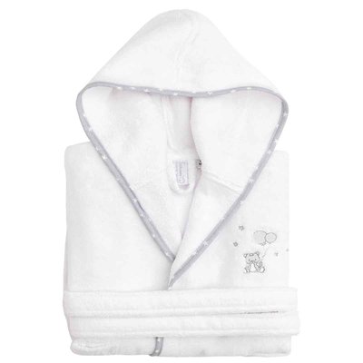 Peignoir enfant en coton peigné Zéro Twist BABY SOFT OURS SENSEI MAISON