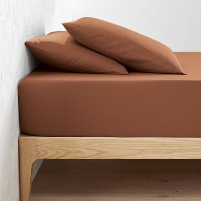 Unifarbenes Fixleintuch aus Bio-Baumwolle Scenario, Steg 30 cm LA REDOUTE INTERIEURS