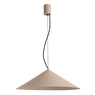Suspension Acier Taupe LED 1 Fint EDEN