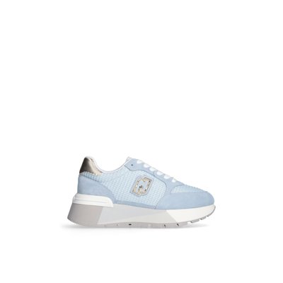 Sneakers à plateforme en daim et maille filet LIU JO