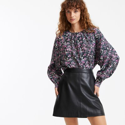 Blouse col rond imprimé graphique, manches longues LA REDOUTE COLLECTIONS