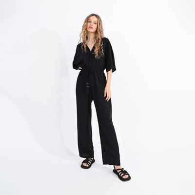 Jumpsuit mit langem Bein und V-Ausschnitt LILI SIDONIO