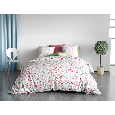 Housse de couette + taie microfibre liberte de fleur EDEN