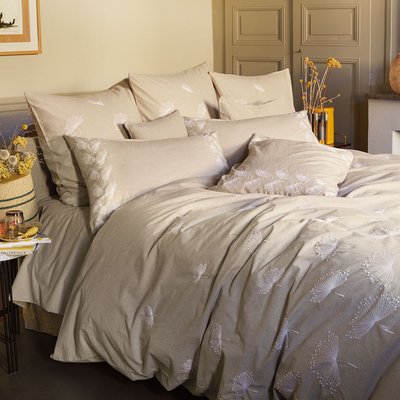 Housse de couette percale de coton 80 fils/cm² lavé BRISE D'ETE GARNIER-THIEBAUT