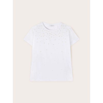 T-shirt in jersey di cotone tinta unita MOTIVI