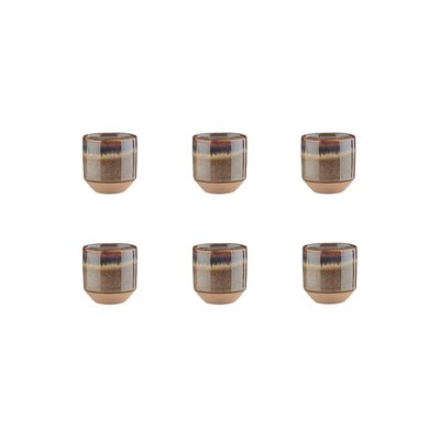 Lot de 6 tasses en grès, GENESIS BJORN