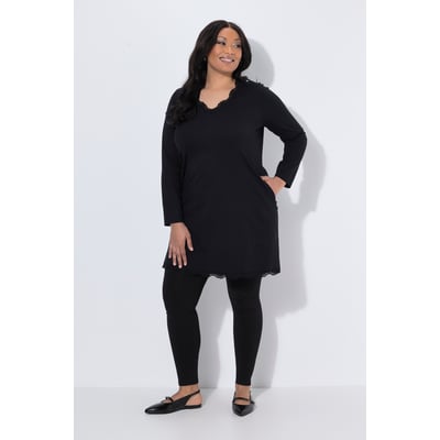 T-shirt long avec dentelle, poches ULLA POPKEN