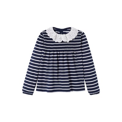 T-shirt blouse col en broderie anglaise VERTBAUDET