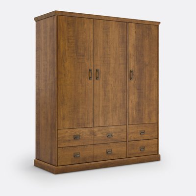 Armoire 3 portes, 4 tiroirs, 2/3 penderie, Lindley LA REDOUTE INTERIEURS