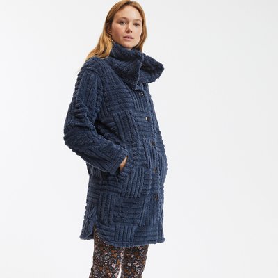 Veste pyjama maille polaire embossée col montant SO'HOME