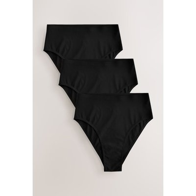 Culottes échancrées taille haute, lot de 3 NEXT