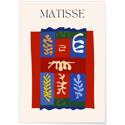 Affiche Matisse 'Patchwork Coloré' – Inspiration collage et motifs L'AFFICHERIE