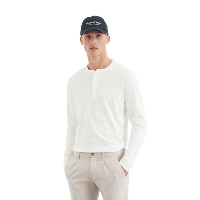 T-shirt Henley regular en jersey slub doux MARC O'POLO