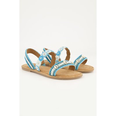 Sandales avec perles brodées ULLA POPKEN