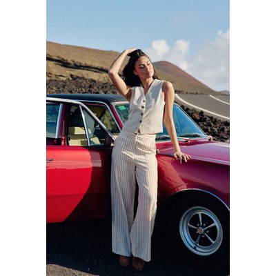Pantalon droit imprimé graphique PAULINE LA PETITE ETOILE