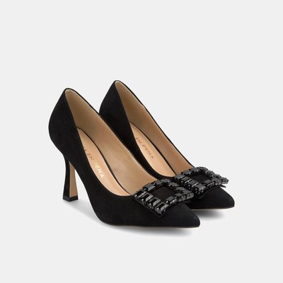 Escarpins en cuir avec ornements de strass ALMA EN PENA